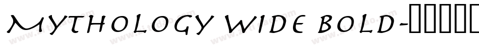 Mythology Wide Bold字体转换